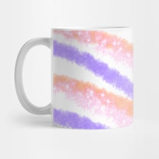 Purple orange Red watercolor art design Mug